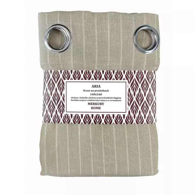Záclona na priechodkách ARIA polyester béžová 140x160 Merkury Home