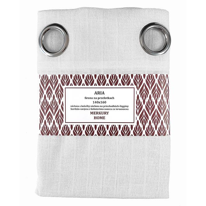 Záclona na priechodkách ARIA polyester biela 140x160 Merkury Home