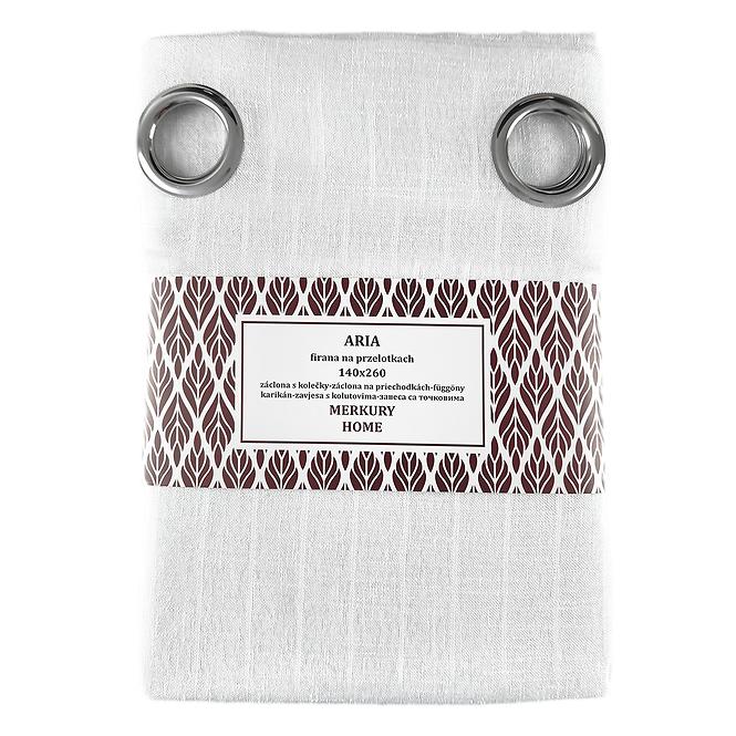 Záclona na priechodkách ARIA polyester biela 140x260 Merkury Home