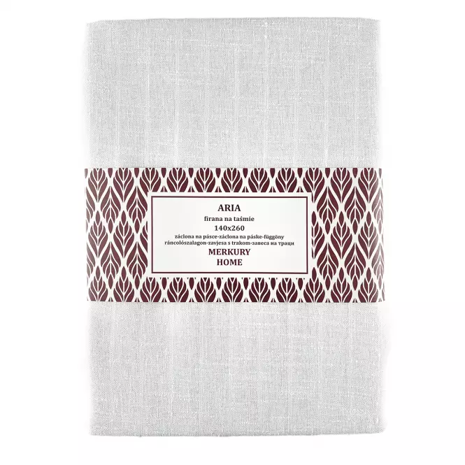 Záclona na páske  ARIA polyester biela 140x260 Merkury Home