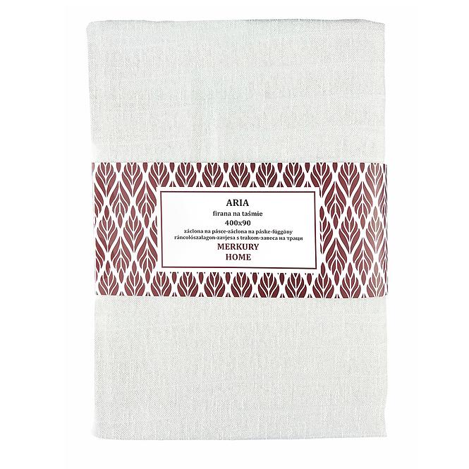 Záclona na páske  ARIA polyester biela 400x90 Merkury Home