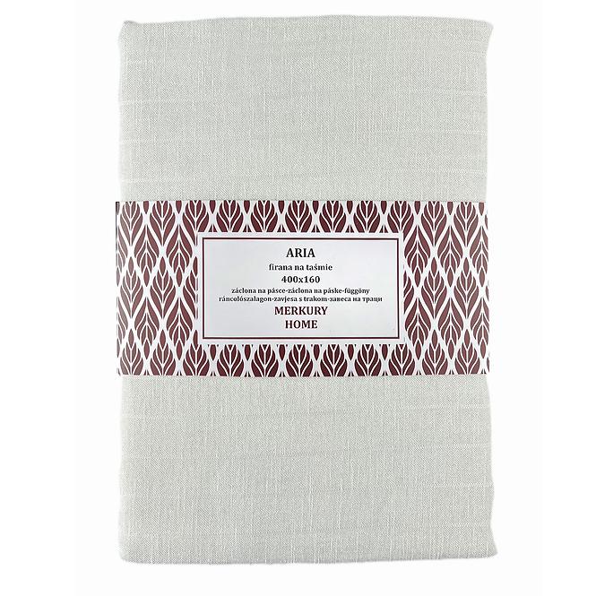 Záclona na páske  ARIA polyester ecru 400x160 Merkury Home