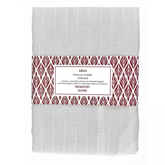 Záclona na šnurovanie ARIA polyester biela 140x160 Merkury Home