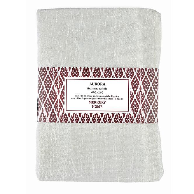 Záclona na páske AURORA polyester ecru 400x160 Merkury Home
