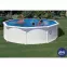 Biely okrúhly oceľový bazén FIDJI 4.6X1.2M KIT460ECO GRE,4