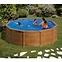 Oceľový bazén okrúhly drevo PACIFIC 4.6X1.2M KIT460W GRE,4