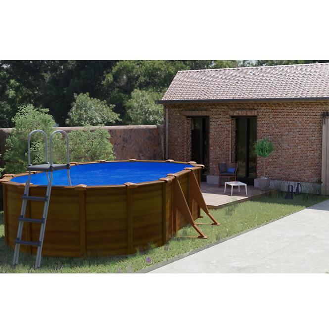 Oceľový bazén oválny drevo 5X3X1.2M PACIFIC KIT500W GRE