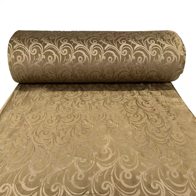 Závesová látka CLASSIC VELVET svetlohnedá 140 Merkury Home. Tovar na mieru