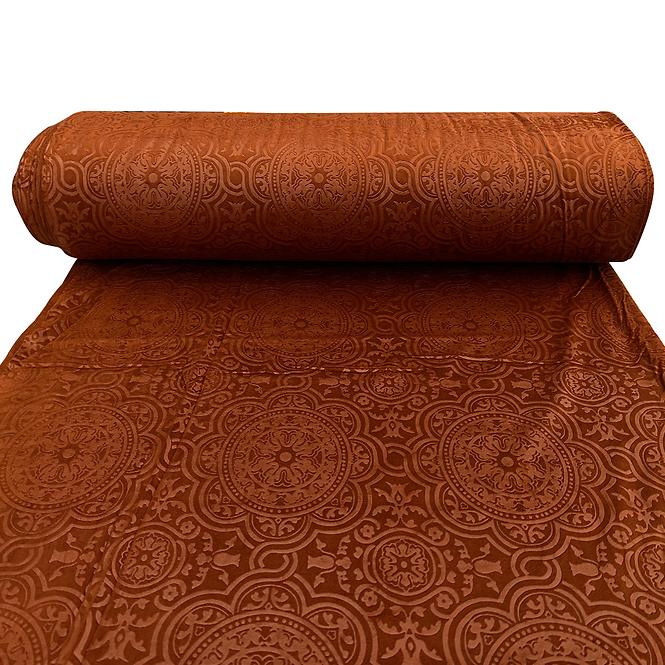 Závesová látka ORIENT VELVET oranžová 140 Merkury Home. Tovar na mieru
