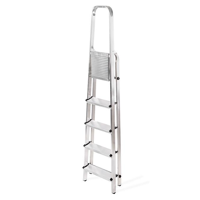 Hliníkový rebrík jednostranný  5-stupňový 125 kg