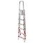 Hliníkový rebrík jednostranný  6-stupňový 125 kg,4