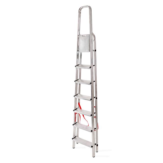 Hliníkový rebrík jednostranný  7-stupňový 125 kg