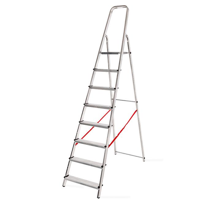Hliníkový rebrík jednostranný  8-stupňový 125 kg