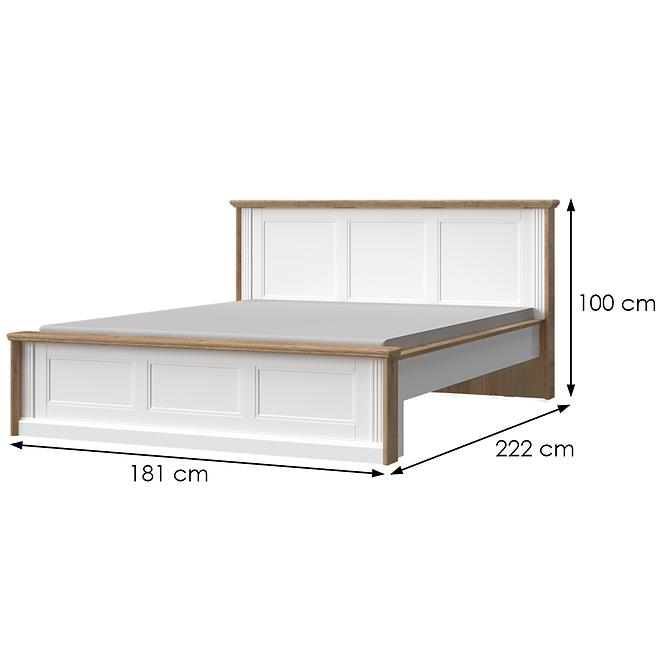 Posteľ 160 Tara kr160-ta white/pacific walnut