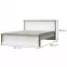 Posteľ 160 Tara kr160-ta white/pacific walnut,2