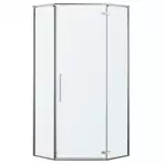 Sprchový kút päťuholníkový Lambda 90x90x195 chróm