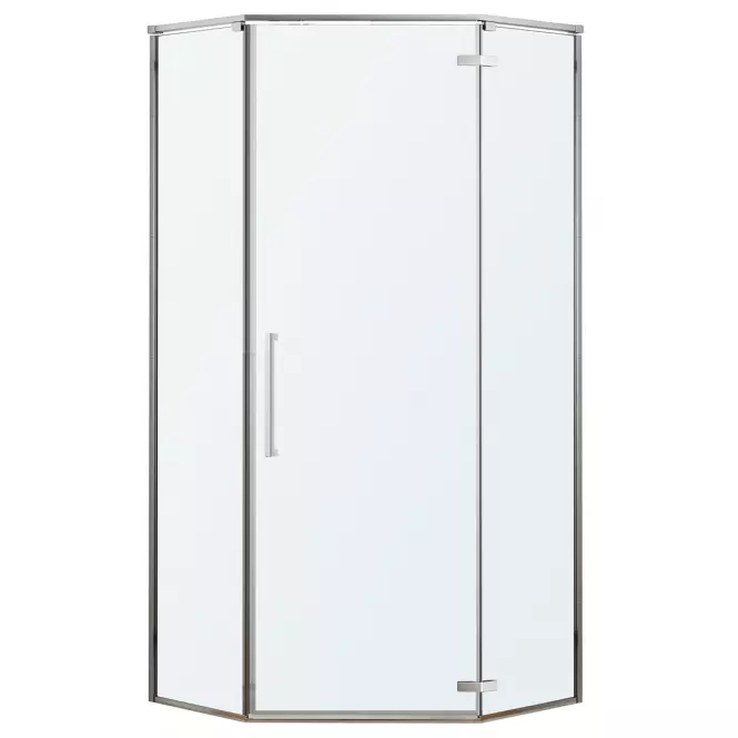Sprchový kút päťuholníkový Lambda 90x90x195 chróm
