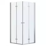 Sprchový kút Zig 90x90x195 chróm