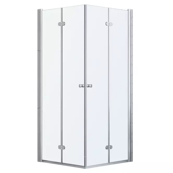 Sprchový kút Zig 90x90x195 chróm