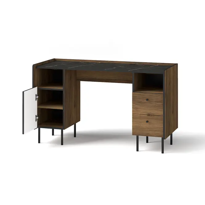 Stôl Prestigo P9 Warmský orech/San Seb/čierny mat,3