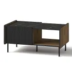 Konferenčný stolík Prestigo P11 vojnový orech/San Seb/čierny mat