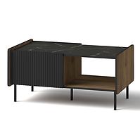Konferenčný stolík Prestigo P11 vojnový orech/San Seb/čierny mat