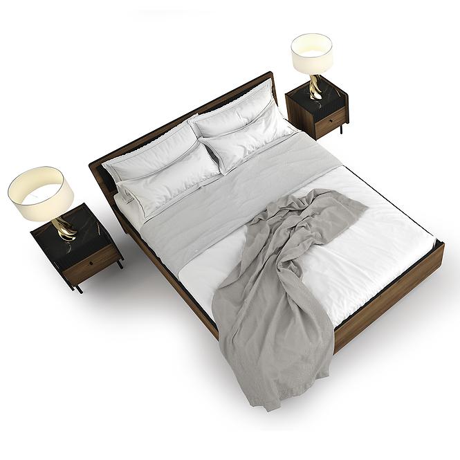 Posteľ Prestigo P13 Vojnový orech/San Seb/Čierny mat,3