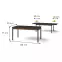 Rozkladací stôl Prestigo P14 160/200x90cm Vojnový orech/San Seb/Čierny mat,2