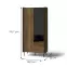 Skriňa Prestigo P1 2d2s Orech War/San Seb/Black Matt,2