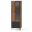 Vitrína Prestigo P3 1d1w2s Walnut War/San Seb/Black