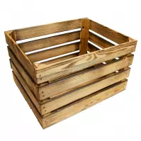 Drevená debnička opalovaná 