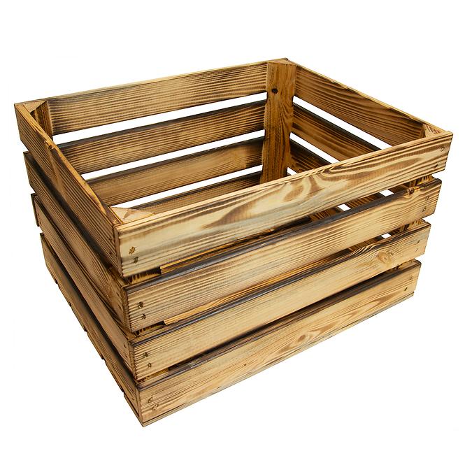 Drevená debnička opalovaná 