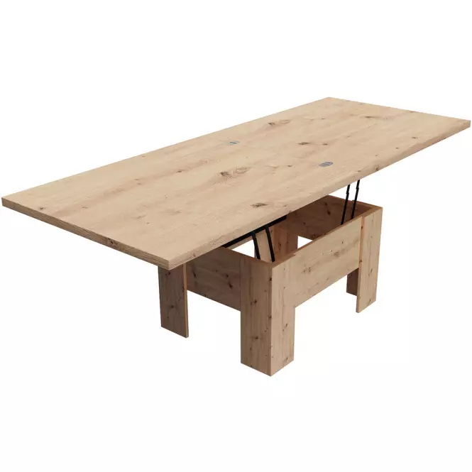 Konferenčný rozkladací, zdvíhací stolík  Eryk dub Artisan,3