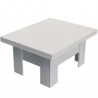 Konferenčný rozkladací, zdvíhací stolík Eryk biely