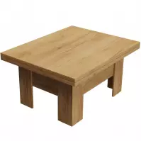Konferenčný rozkladací, zdvíhací stolík Eryk Kraft zlatý