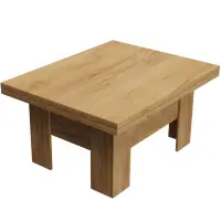 Konferenčný rozkladací, zdvíhací stolík Eryk Kraft zlatý