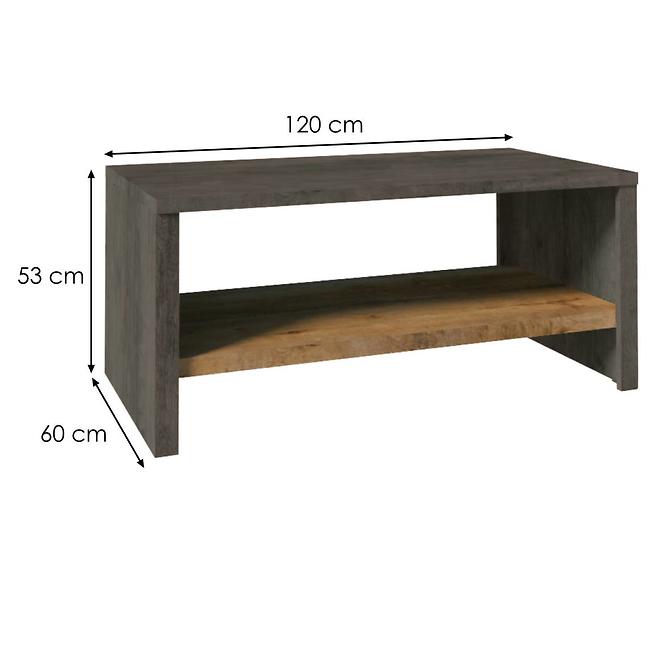 Konferenčný stolík Montana st dub lefkas smooth grey