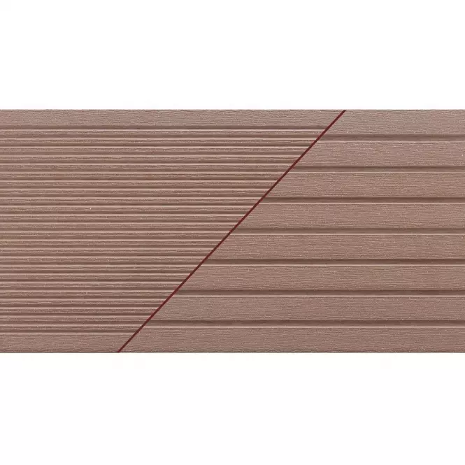 Brúsená kompozitná terasová doska Bergdeck gaštan 2400x150x25mm,2