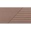 Brúsená kompozitná terasová doska Bergdeck gaštan 2400x150x25mm,2