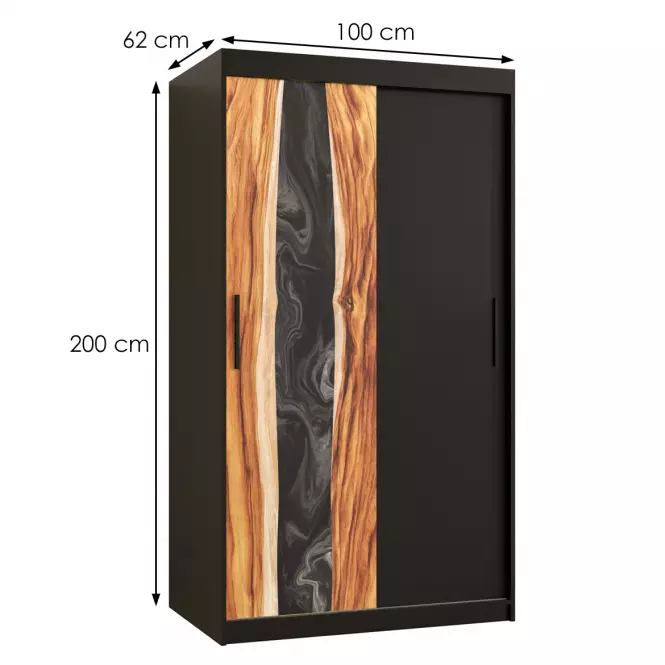 Skriňa Resin 100 čierna /čierna