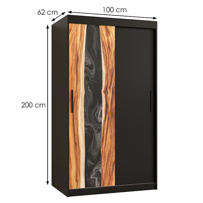 Skriňa Resin 100 čierna /čierna