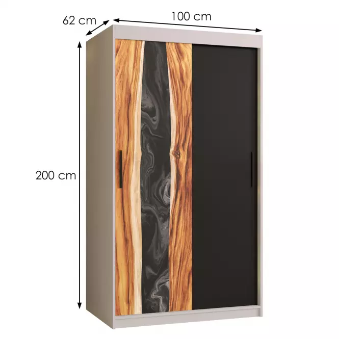 Skriňa Resin 100 biely /čierna