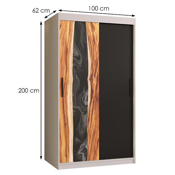 Skriňa Resin 100 biely /čierna