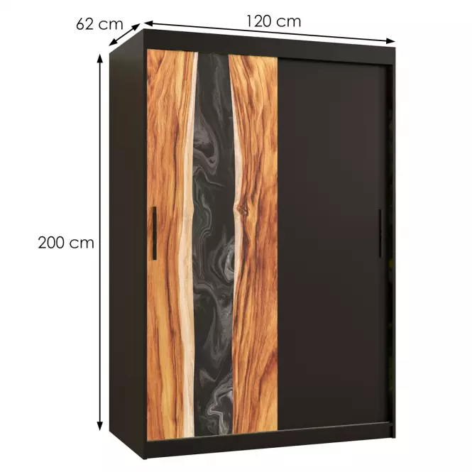 Skriňa Resin 120 čierna /čierna