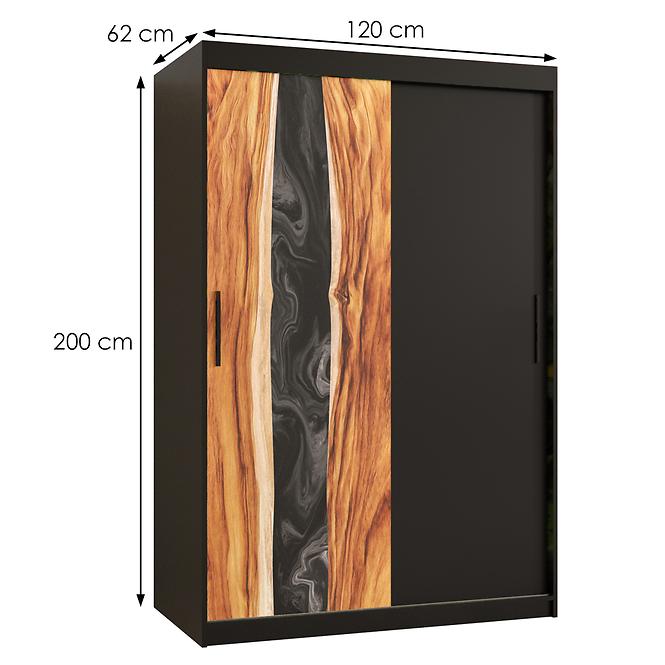 Skriňa Resin 120 čierna /čierna