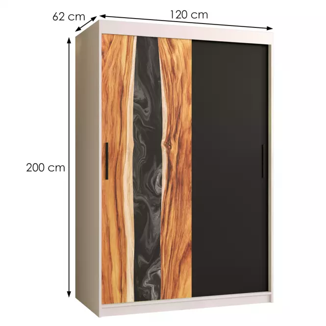 Skriňa Resin 120 biely /čierna
