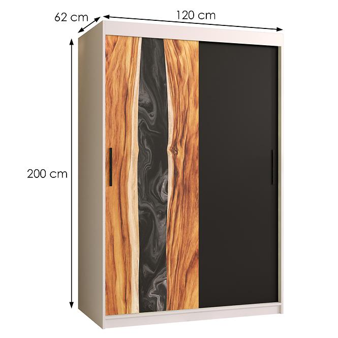 Skriňa Resin 120 biely /čierna