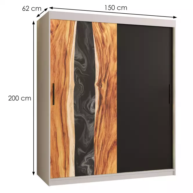 Skriňa Resin 150 biely /čierna