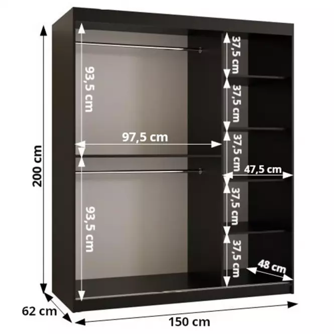 Skriňa Resin 150 biely /čierna