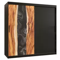 Skriňa Resin 180 čierna /čierna